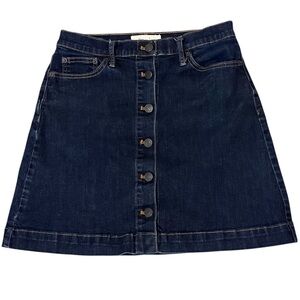 GAP Denim Button-Front Skirt